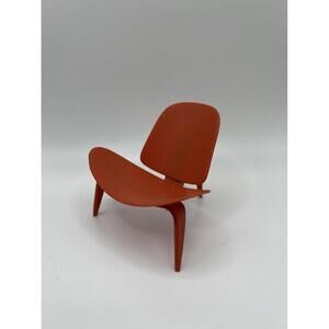 Miniature 1:12 Scale Mini Chair, Dollhouse Furniture, Mid Century Potato Chip